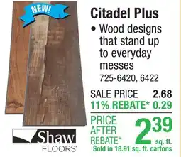 Menards Citadel Plus offer