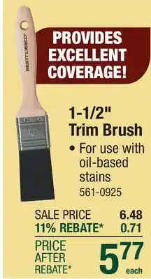 Menards 1-1/2 Trim Brush offer