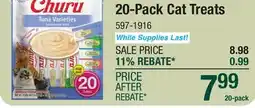 Menards 20-Pack Cat Treats offer