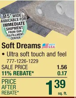 Menards Soft Dreams offer