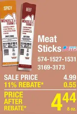 Menards Meat Sticks offer