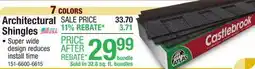 Menards Architectural Shingles offer