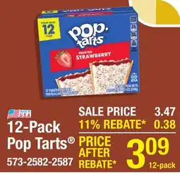 Menards 12-Pack Pop Tarts offer