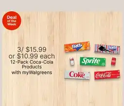 Walgreens 12-Pack Coca-Cola Products offer