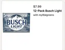 Walgreens 12-Pack Busch Light offer