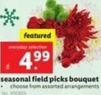 Lidl Seasonal Field Picks Bouquet offer