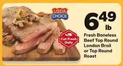 Save a Lot Fresh Boneless Beef Top Round London Broil or Top Round Roast offer