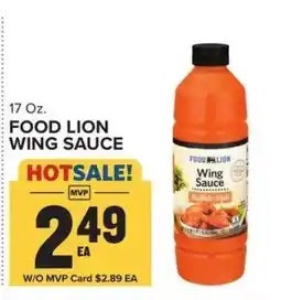 Food Lion FOOD LION WING SAUCE offer