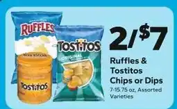 Save a Lot Ruffles & Tostitos Chips or Dips offer