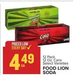Food Lion FOOD LION SODA offer