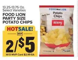 Food Lion FOOD LION PARTY SIZE POTATO CHIPS offer