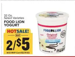 Food Lion FOOD LION YOGURT offer