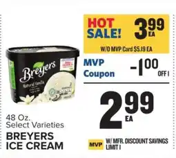 Food Lion Breyers Ice Cream offer