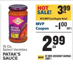 Food Lion Patak's Sauce offer