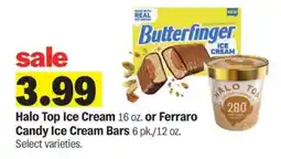 Meijer Halo Top Ice Cream or Ferraro Candy Ice Cream Bars offer