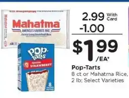 Kroger Pop-Tarts or Mahatma Rice offer