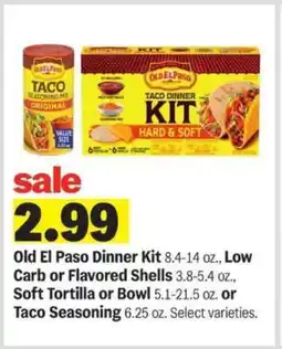 Meijer Old El Paso Dinner Kit offer