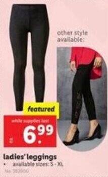 Lidl Ladies Leggings offer