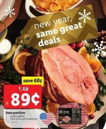 Lidl Ham Portion offer