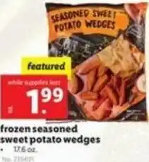 Lidl Frozen Seasoned Sweet Potato Wedges 17.6 oz offer