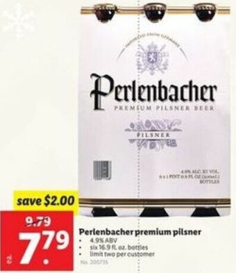 Lidl Perlenbacher Premium Pilsner offer