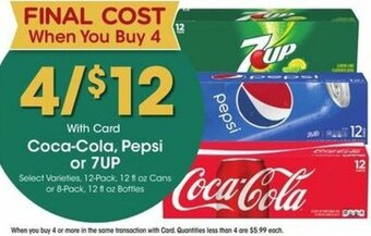 Kroger Coca-Cola,Pepsi Or 7Up offer
