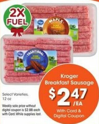 Kroger Kroger Breakfast Sausage offer