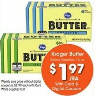 Kroger Kroger Butter offer