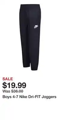 Kohl's Boys 4-7 Nike Dri-FIT Joggers offer
