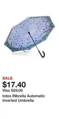 Kohl's totes INbrella Automatic Inverted Umbrella offer