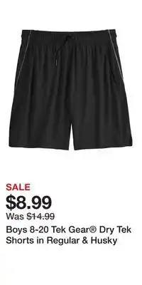 Kohl's Boys 8-20 Tek Gear Dry Tek Shorts in Regular & Husky offer