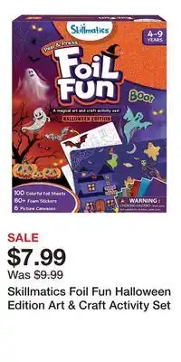Kohl's Skillmatics Foil Fun Halloween Edition Art & Craft Activity Set offer