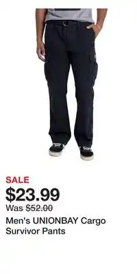 Kohl's Men's UNIONBAY Cargo Survivor Pants offer