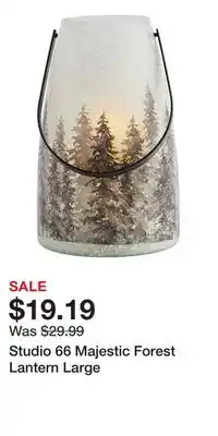 Kohl's Studio 66 Majestic Forest Lantern Large offer