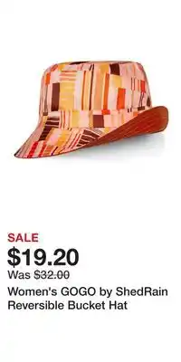 Kohl's Women's GOGO by ShedRain Reversible Bucket Hat offer