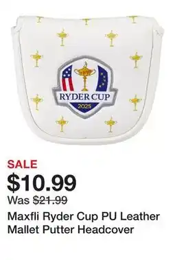 Dick's Sporting Goods Maxfli Ryder Cup PU Leather Mallet Putter Headcover offer