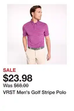 Dick's Sporting Goods VRST Men's Golf Stripe Polo offer
