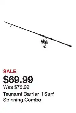 Dick's Sporting Goods Tsunami Barrier II Surf Spinning Combo offer