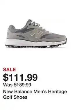 Dick's Sporting Goods New Balance Men's Heritage Golf Shoes offer