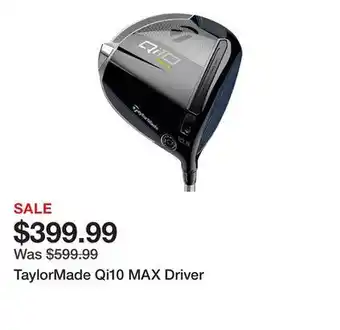 Dick's Sporting Goods TaylorMade Qi10 MAX Driver offer