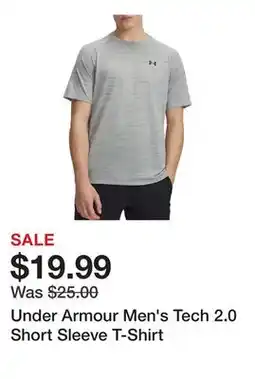 Dick's Sporting Goods Under Armour Men's Tech 2.0 Short Sleeve T-Shirt offer