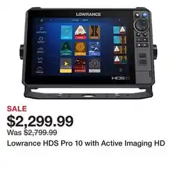 Dick's Sporting Goods Lowrance HDS Pro 10 with Active Imaging HD offer