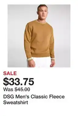Dick's Sporting Goods DSG Men's Classic Fleece Sweatshirt offer