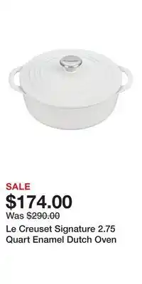Nordstrom Le Creuset Signature 2.75 Quart Enamel Dutch Oven offer