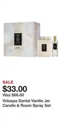 Nordstrom Voluspa Santal Vanille Jar Candle & Room Spray Set offer