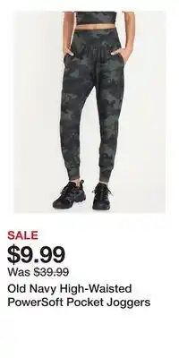 Old Navy Old Navy High-Waisted PowerSoft Pocket Joggers offer