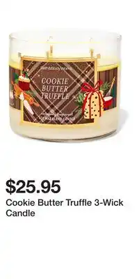 Bath & Body Works Cookie Butter Truffle 3-Wick Candle offer