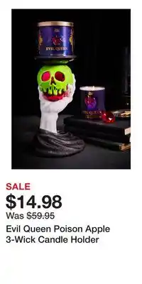Bath & Body Works Evil Queen Poison Apple 3-Wick Candle Holder offer