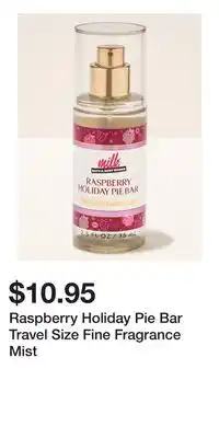 Bath & Body Works Raspberry Holiday Pie Bar Travel Size Fine Fragrance Mist offer