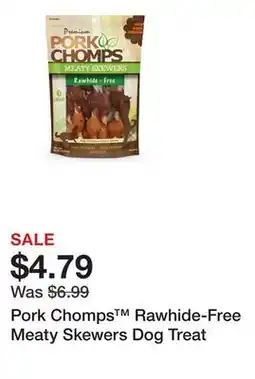 Petsmart Pork Chomps Rawhide-Free Meaty Skewers Dog Treat offer